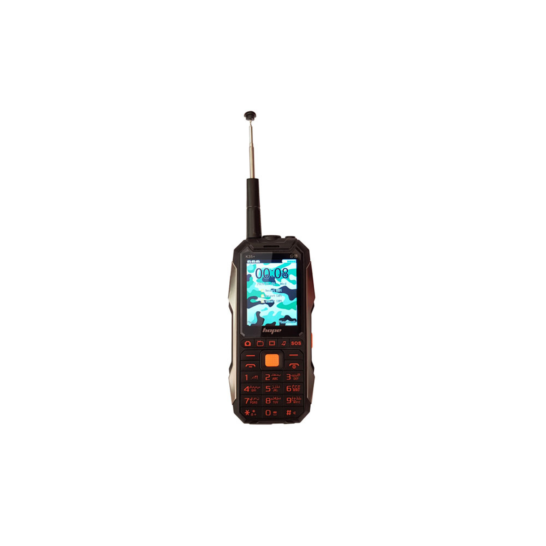 گوشی Hope K35 Plus ضد ضربه و آنتن دار سه سیم کارت