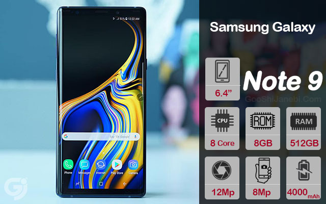 گوشی موبایل سامسونگ مدل Galaxy Note 9