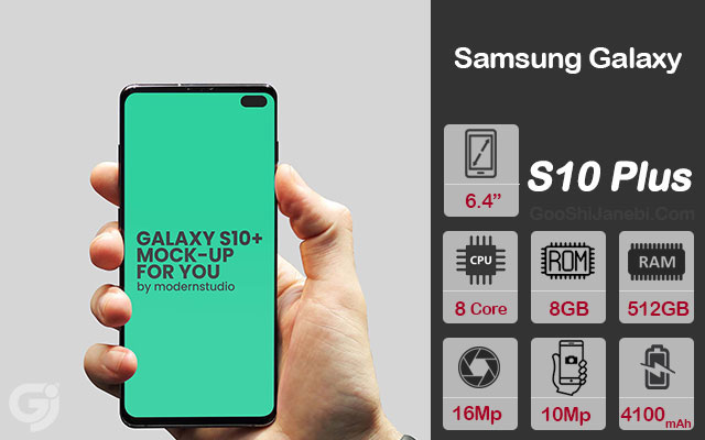 گوشی موبایل سامسونگ مدل Galaxy S10 Plus