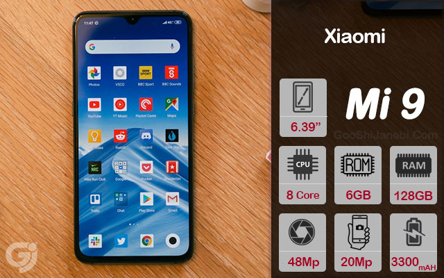 گوشی موبایل شیائومی مدل Mi 9 ظرفیت 128 گیگابایت 