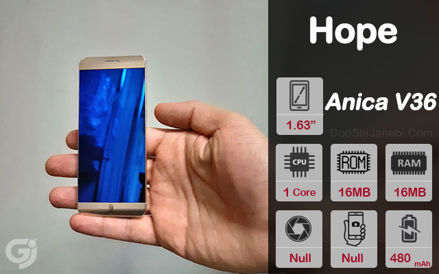 مینی گوشی لمسی hope مدل Anica V36