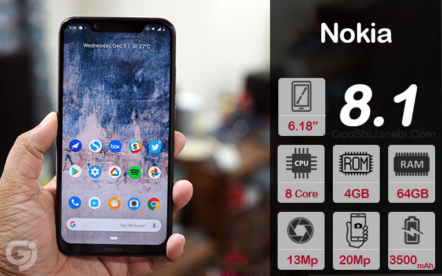گوشی موبایل نوکیا مدل 8.1 