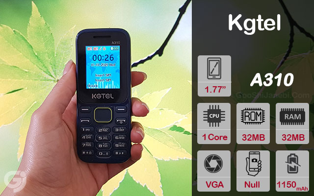 گوشی ساده Kgtel مدل A310 دو سیم کارت