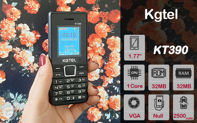 گوشی ساده Kgtel مدل KT390 دو سیم کارت