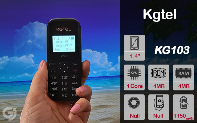 گوشی ساده Kgtel مدل KG103 دو سیم کارت