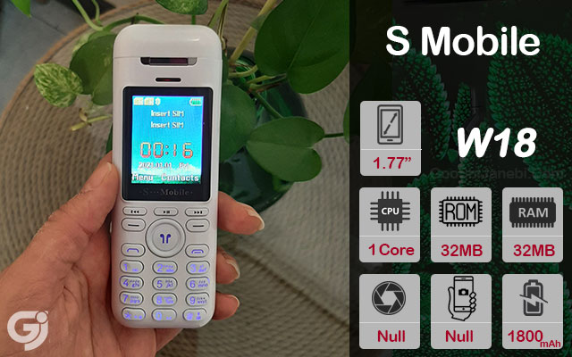 گوشی موبایل ساده S Mobile مدل W18 همراه با ایرپاد