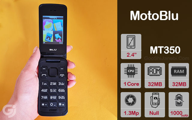 گوشی تاشو ساده موتو بلو مدل MT350