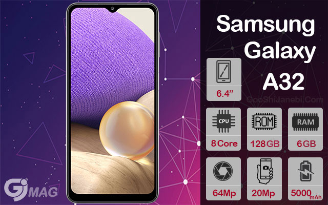 گوشی موبایل سامسونگ مدل Galaxy A32 4G ظرفیت 128 گیگابایت