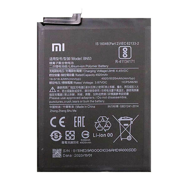 باتری اصلی گوشی شیائومی Redmi Note 10 Pro مدل BN53