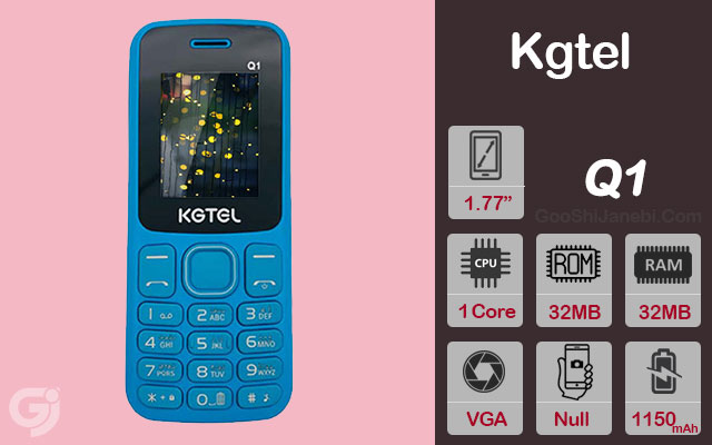گوشی ساده Kgtel مدل Q1 دو سیم کارت