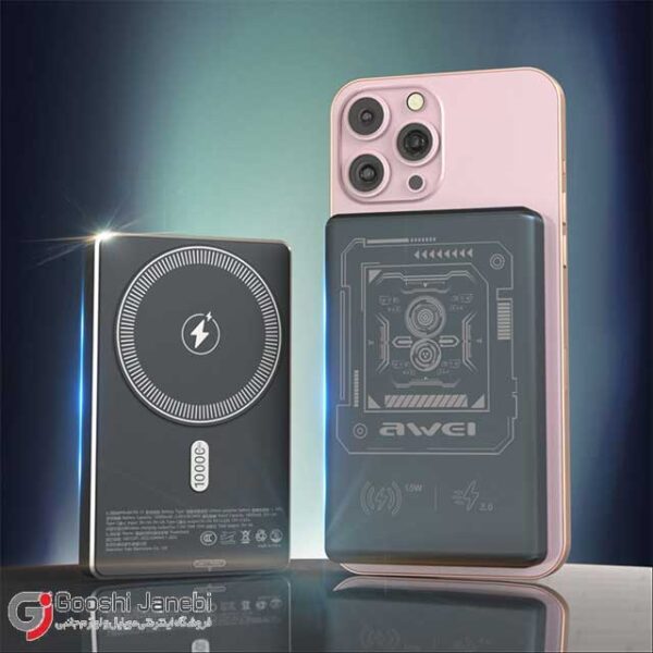 پاور بانک بی سیم فست شارژ اوی PA-31 PD 20W ظرفیت 10000 میلی آمپر ساعت - Image 2