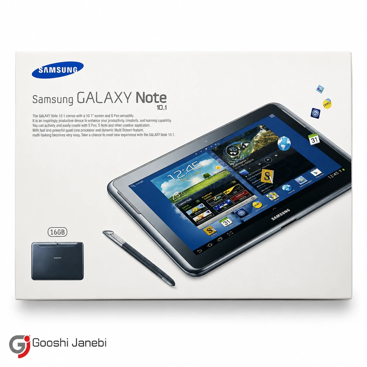 کارتن اورجینال تبلت سامسونگ Galaxy Note 10.1