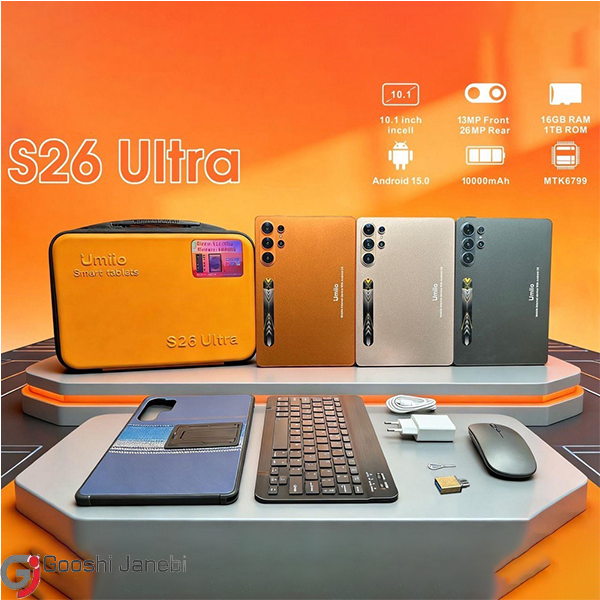 تبلت 10.1 اینچی Umiio مدل S26 Ultra حافظه 64 گیگابایت رم 4 گیگابایت با گارانتی و رجیستری-3